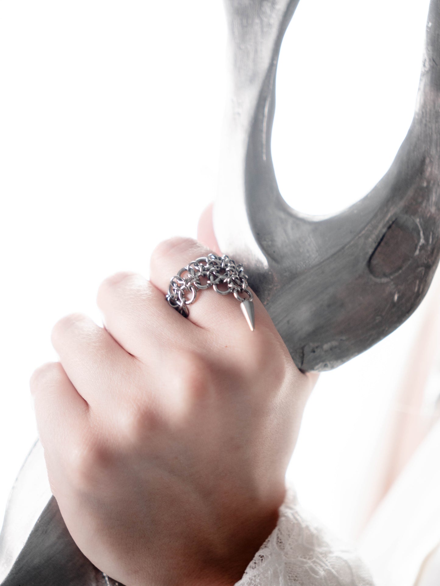 Bague en maille pic