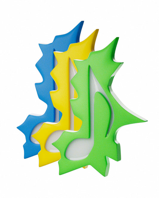 [Pack B] 3 Barrettes note de musique