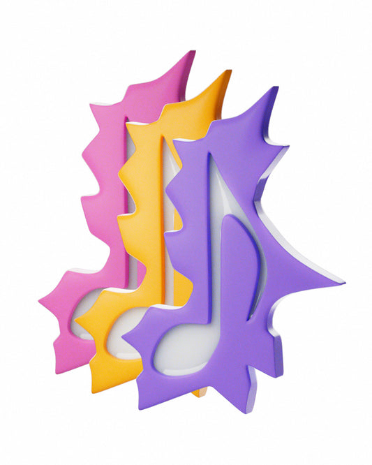 [Pack C] 3 Barrettes note de musique