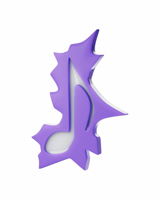 Barrett note de musique mauve