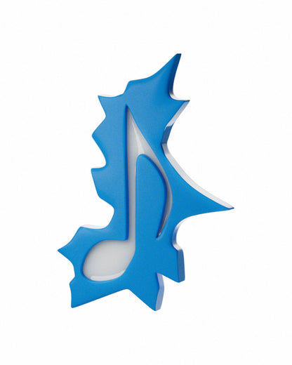 Barrette note de musique bleue