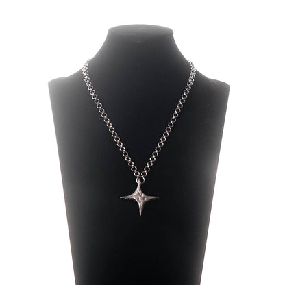 Collier pendentif étoile brut