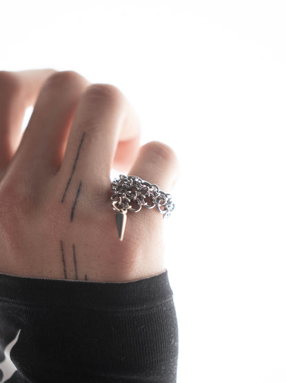 Bague en maille pic