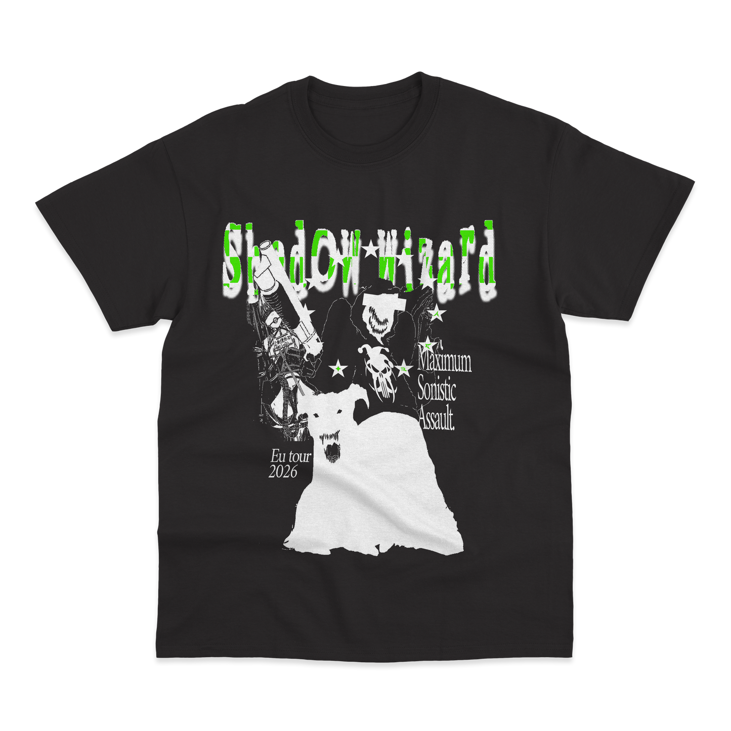 T-shirt Shadow Wizard money gang - Europe tour - Black